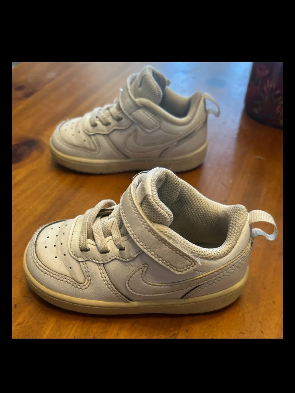 Nike Force One Toddle 7c White Tennis Shoes Lace Easy On